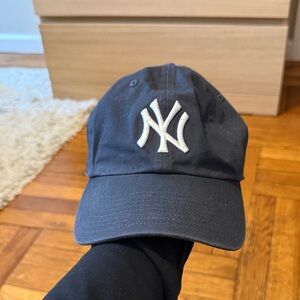 Classic Navy Cap with White Emblem